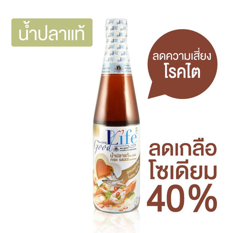 น้ำปลาแท้ สูตรลดโซเดียม 40% ตรากู๊ดไลฟ์ (Goodlife) 500 มล.