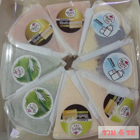 ขนมชิฟฟ่อนเค้ก หนองพงนก 2 กล่อง แบบไม่มีสอดไส้ กล่องใหญ่ (คละรส)