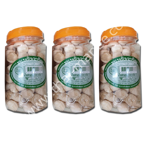 ขนมผิงกะทิสด Coconut Candy วีณา 120 g. 3 กล่อง