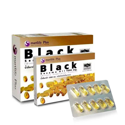 Smart Life Plus - Black Sesame Oil- 60 เม็ด x 3 กล่อง