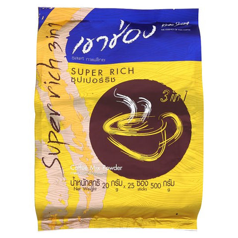 เขาช่อง ซุปเปอร์ริช 3 อิน 1 กาแฟปรุงสำเร็จชนิดผง 20กรัม x 25 ซอง *1แพ็ค*