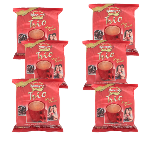 มอคโคนา ทรีโอ กาแฟสำเร็จรูป 760 กรัม แดง (40 ซอง)*6 แพ็ค*