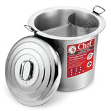 หม้อก๋วยเตี๋ยว 3 ช่อง   หน้ากว้างของปากหม้อ 45 เซนติเมตร