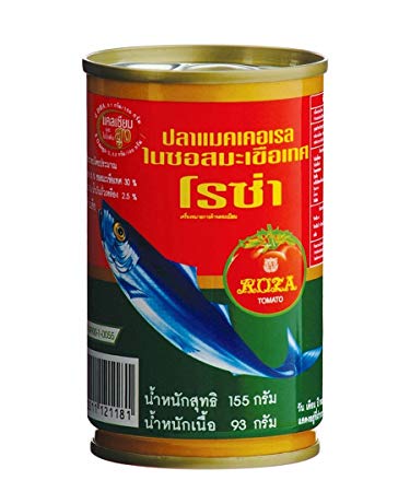 ปลาแมคเคอเรลในซอสมะเขือเทศ ตราโรซ่า 155กรัม