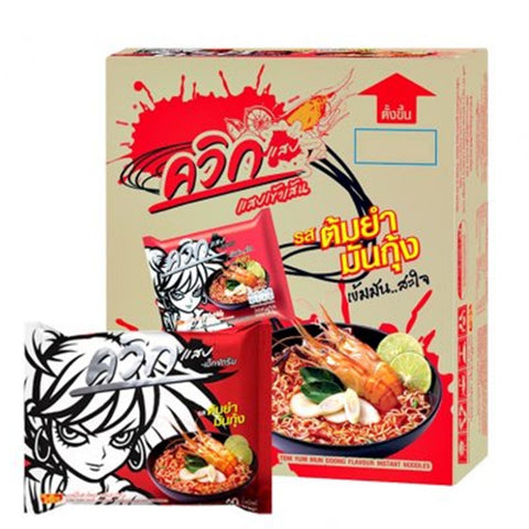 บะหมี่กึ่งสำเร็จรูป รสต้มยำมันกุ้ง ตราควิก 30 ซอง