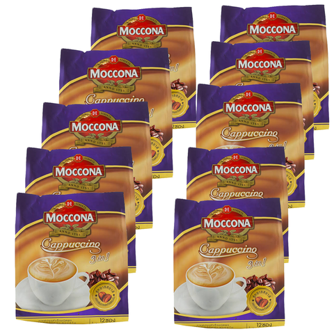 มอคโคน่าทรีโอ กาแฟปรุงเร็จชนิดผง รสคาปูชิโน 300 กรัม (12 ซอง) *10 แพ็ค*