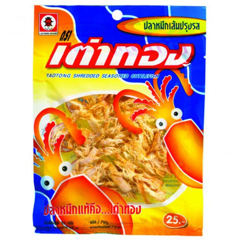เต่าทอง ปลาหมึกเส้นปรุงรส 11.5 กรัม x 12ซอง