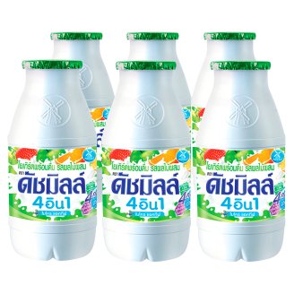 ดัชมิลล์ นมเปรี้ยว รสผลไม้รวม **แพค6ขวด**