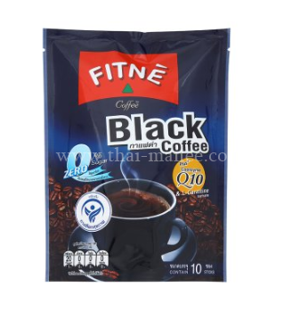 ฟิตเน่ คอฟฟี่ กาแฟดำปรุงสำเร็จชนิดผง ผสมโคเอนไซม์ คิวเท็น 10 ซอง