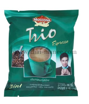 มอคโคน่า ทรีโอ เอสเปรสโซ่ 3อิน1 กาแฟปรุงสำเร็จชนิดผง 18กรัม x 27 ซอง
