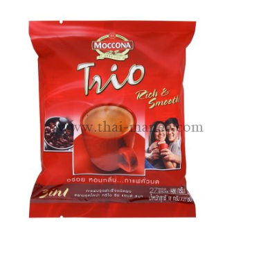 มอคโคน่า ทรีโอ ริช แอนด์ สมูท 3อิน1 กาแฟปรุงสำเร็จชนิดผง 27 ซอง