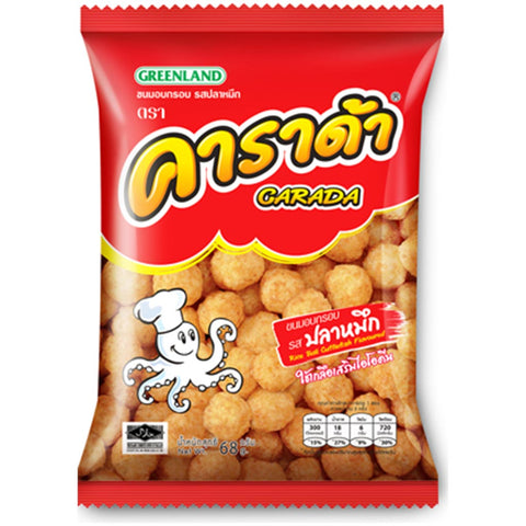 คาราด้า ขนมอบกรอบ รสปลาหมึก 68 กรัม