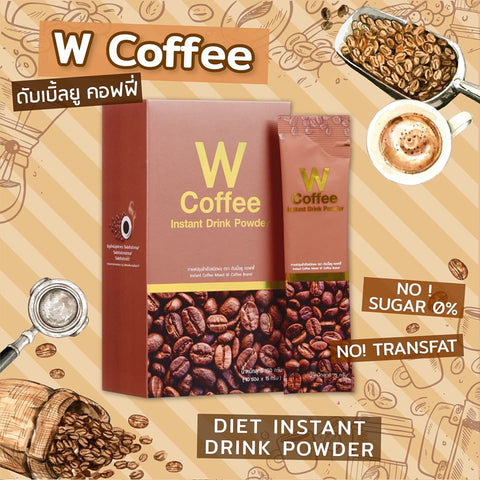 W Coffee 150 กรัม  10ซอง / กล่อง