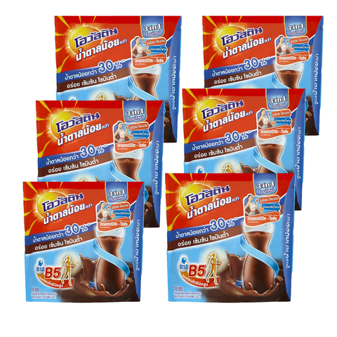 โอวัลติน 3อิน1 รสช็อกโกแลตสูตรน้ำตาลน้อย 31กรัม (18 ซอง) *6 แพ็ค*