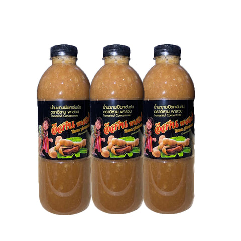 น้ำมะขามเปียกเข้มข้น อีสานพาสวบ 500 ml. ( 3 ขวด)