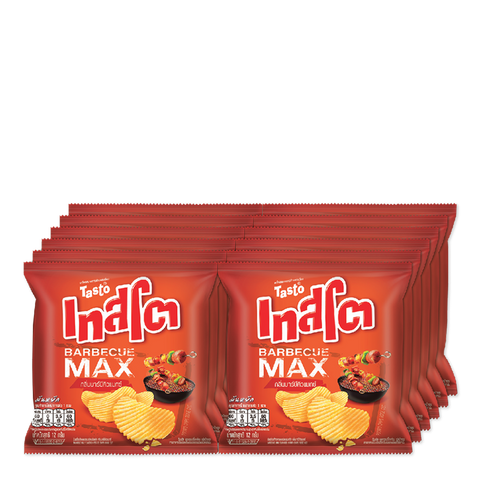 เทสโต มันฝรั่งทอดกรอบ รสบาบีคิวแม็กช์ ขนาด 11 กรัม x 12 ซอง