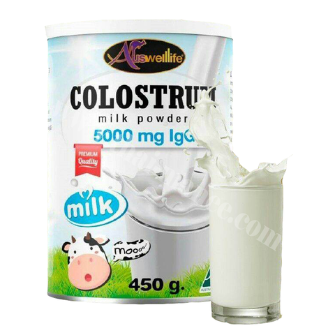 Auswelllife COLOSTRUM milk powder 5000 mg. 450 กรัม