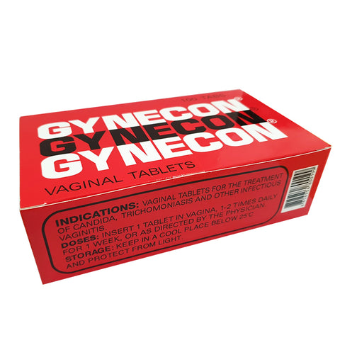 Gynecon โกนีคอน-ที ผสม ทีทรี ออยล์ (5เม็ด/แผง) สำหรับภายในของสตรี ลดอาการคันตกขาว