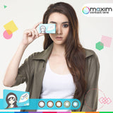 คอนแทคเลนส์ MAXIM รายเดือน กล่องฟ้า สีน้ำตาล (Hazel) 0.0ถึง-9.00