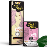 Lollipop Contact Lens On Style #Latte Brown ชนิดรายเดือน