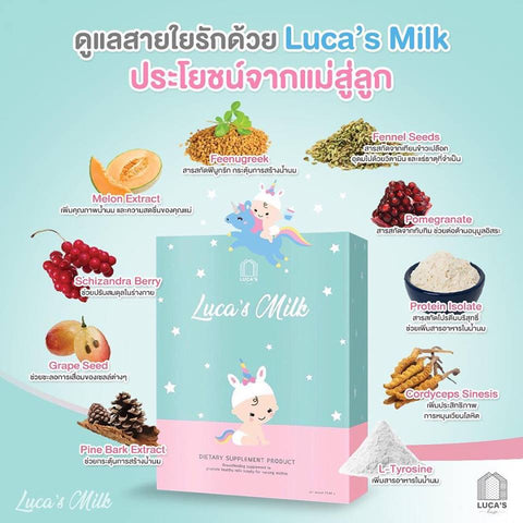Luca’s Milk วิตามินที่ช่วยในการเพิ่มน้ำนม