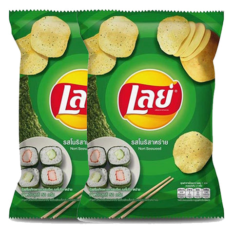 เลย์คลาสสิค รสโนริสาหร่าย 50 กรัม /ซอง x 2 ซอง