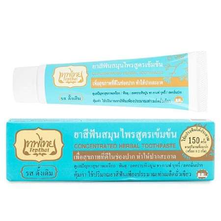 เทพไทย ยาสีฟันสมุนไพรสูตรเข้มข้น รสดั้งเดิม