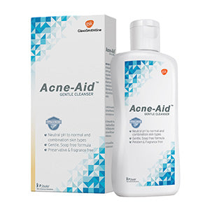 Acne Aid Gentle Cleanser สำหรับผู้มีปัญหาสิว เหมาะสำหรับผิวแห้ง ถึงผิวผสม และผิวบอบบางแพ้ง่าย 100 มล.