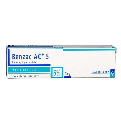 Benzac AC 5 %  **15 กรัม**