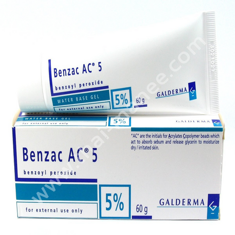 Benzac AC 5%  **60 กรัม**